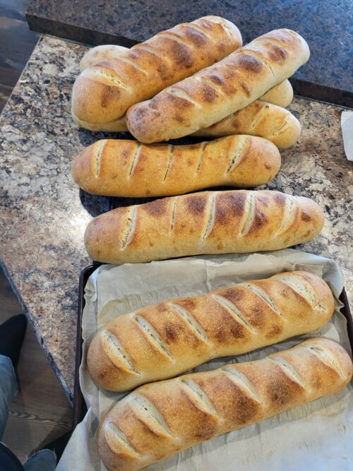 Homemade Sourdough Long Loaf